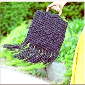 NEW Danielle Nicole Macrame Handbag
